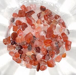 75+pcs Beads for Jewelry #20229 Carnelian Stone Chip Beads